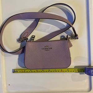 Small coach lavender shoulder bag